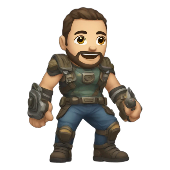 Gigachad gamer sticker