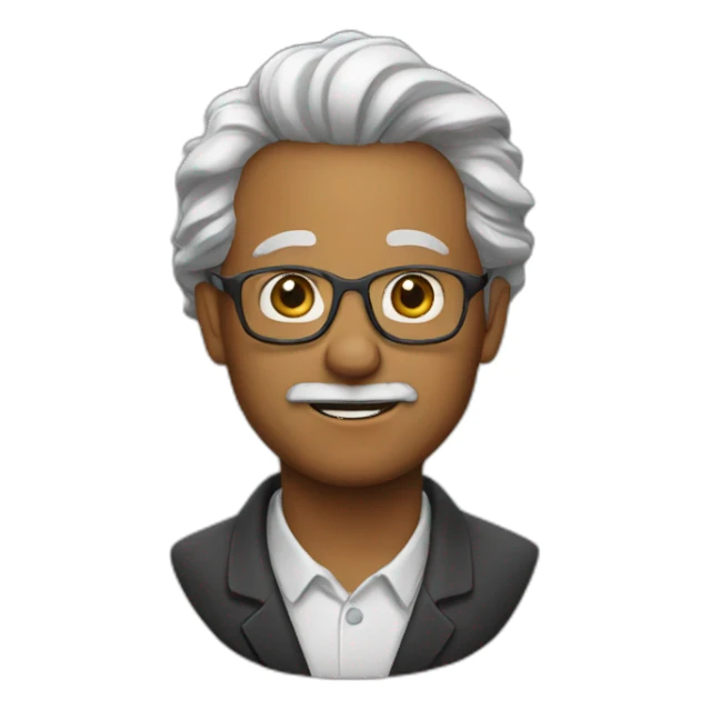 emoji professor sticker