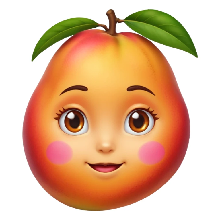 Cute female mango sticker