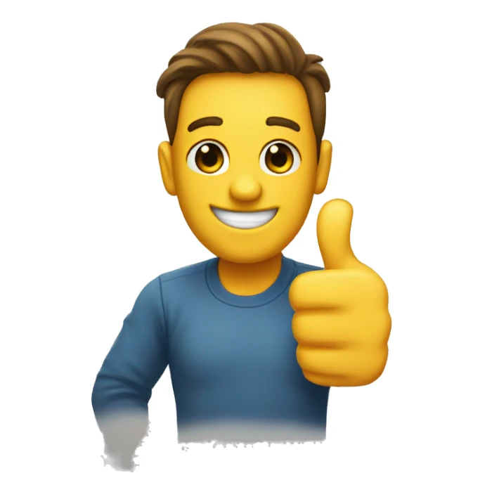 Big thumbs up sticker