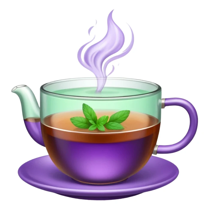 Lavender and Mint hot tea sticker