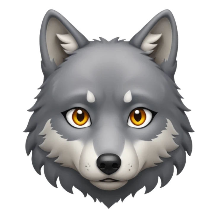 Sad wolf  sticker