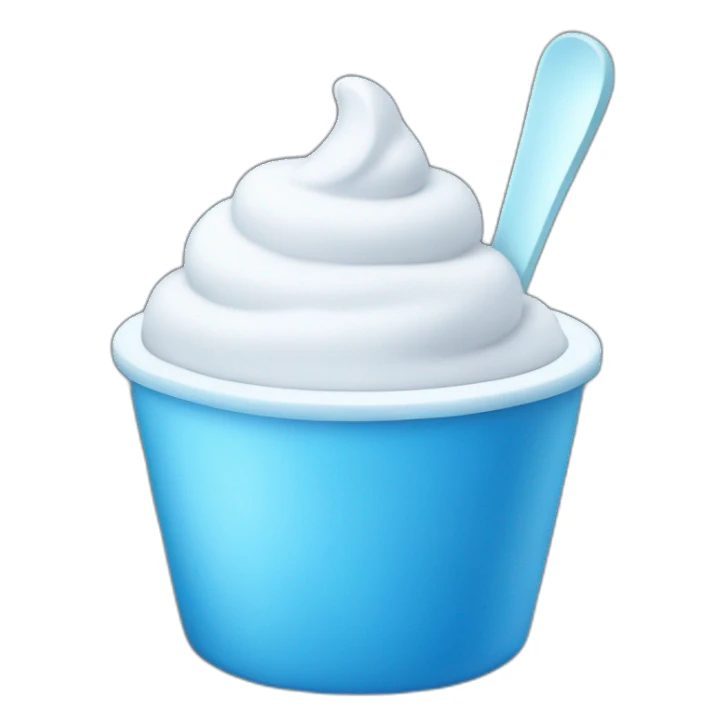 blue yogurt sticker