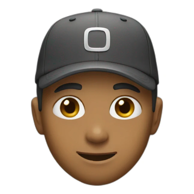 boy in a cap, see sticker