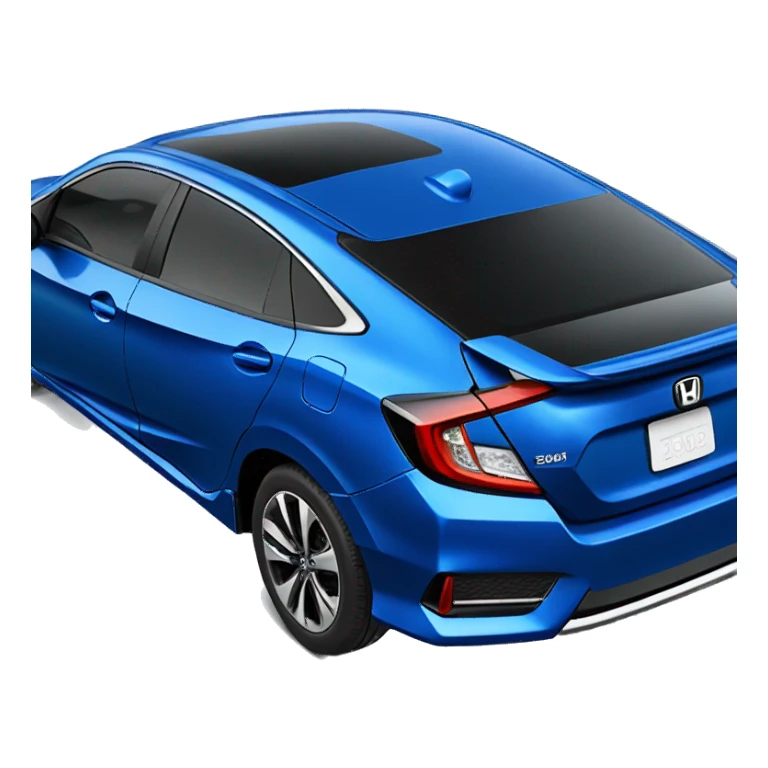 2025 blue Honda civic sticker