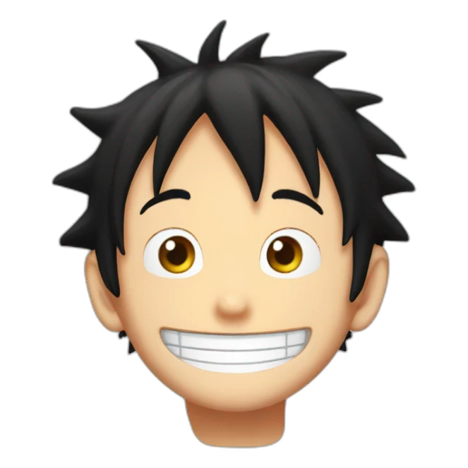 Luffy heureux sticker