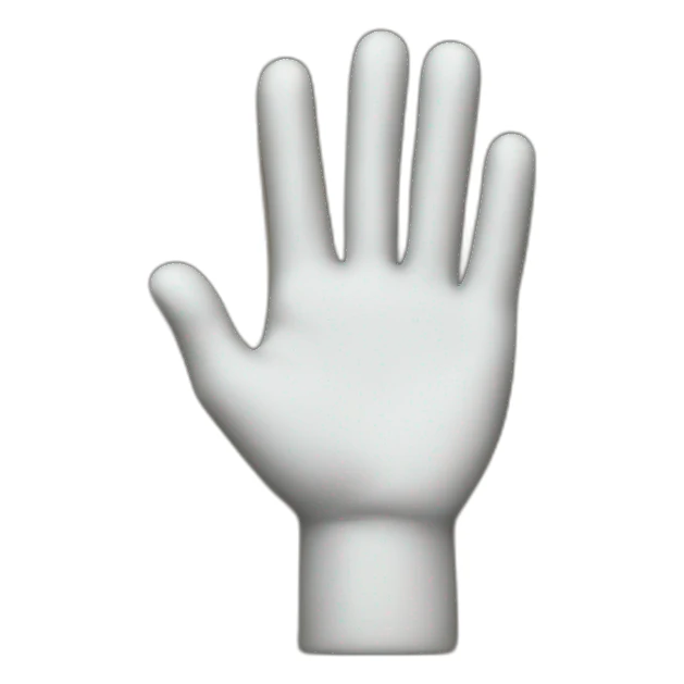 a salute hand sticker