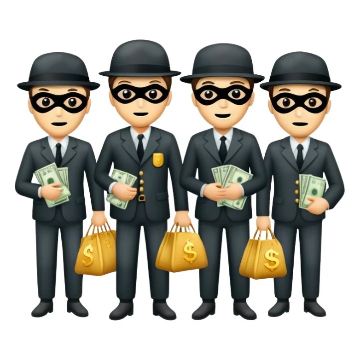Bank robbers sticker
