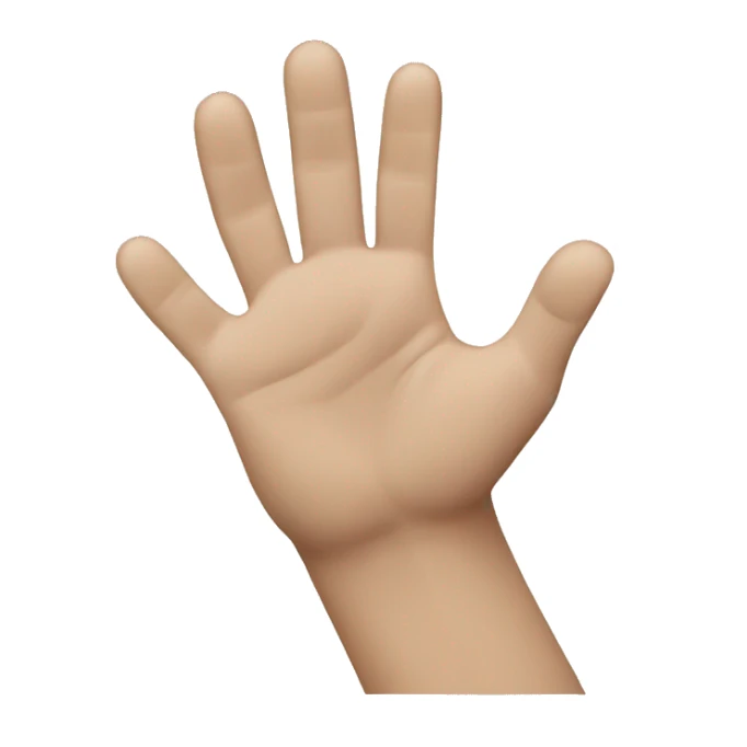 a high five with two hands where the fingers are interlocked sticker