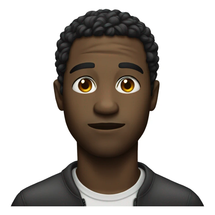 Black man giving a side eye sticker