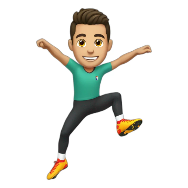 Ronaldo retourner acrobatique sticker