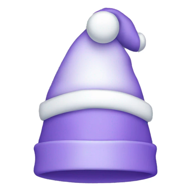 light purple christmas hat sticker