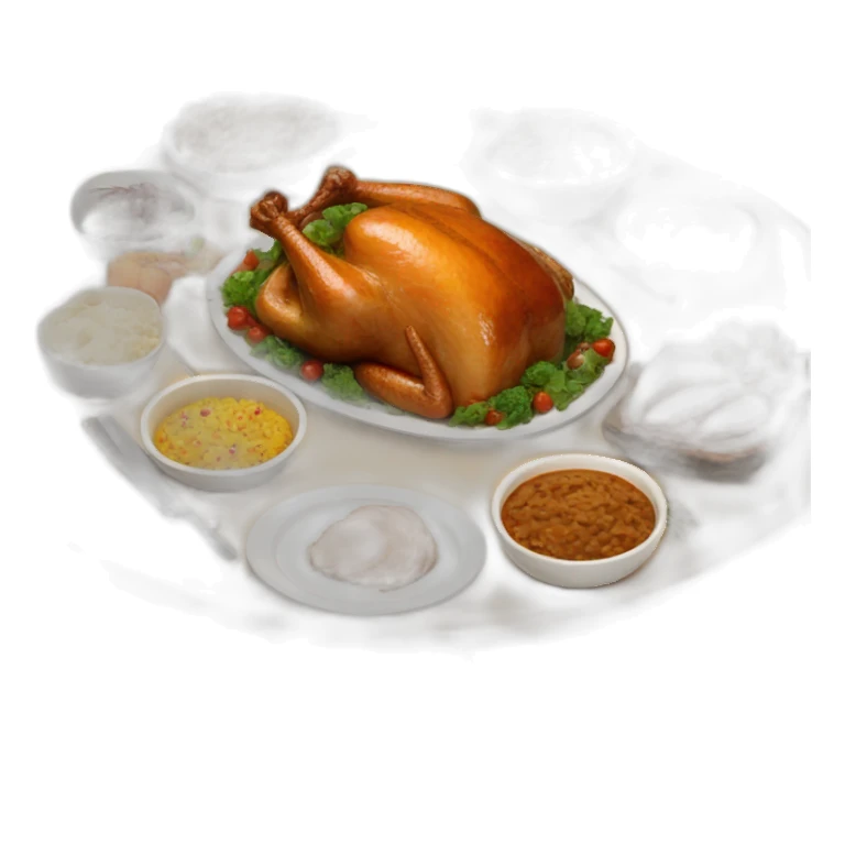 Turkey dinner sticker