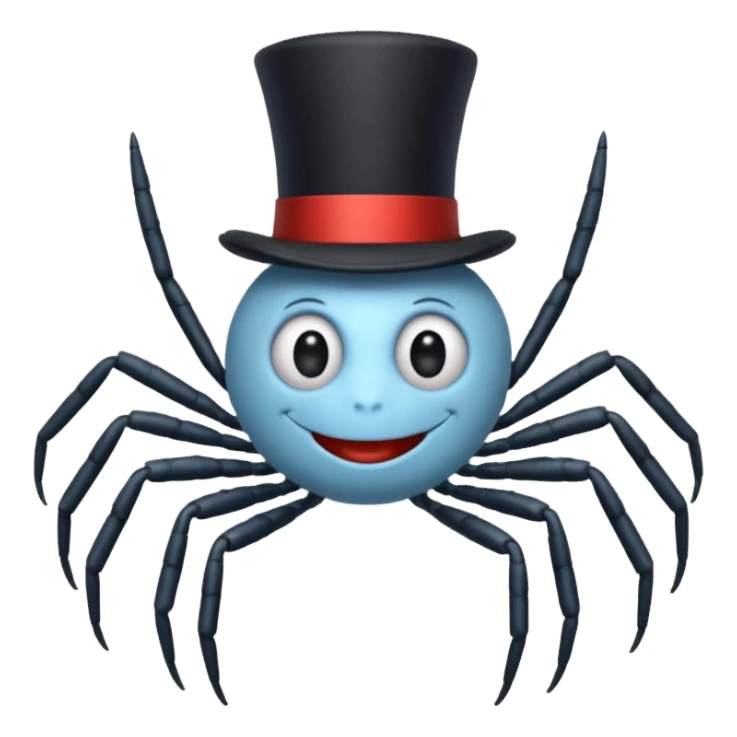 itsy bitsy spider Nursery Rhyme Character sticker