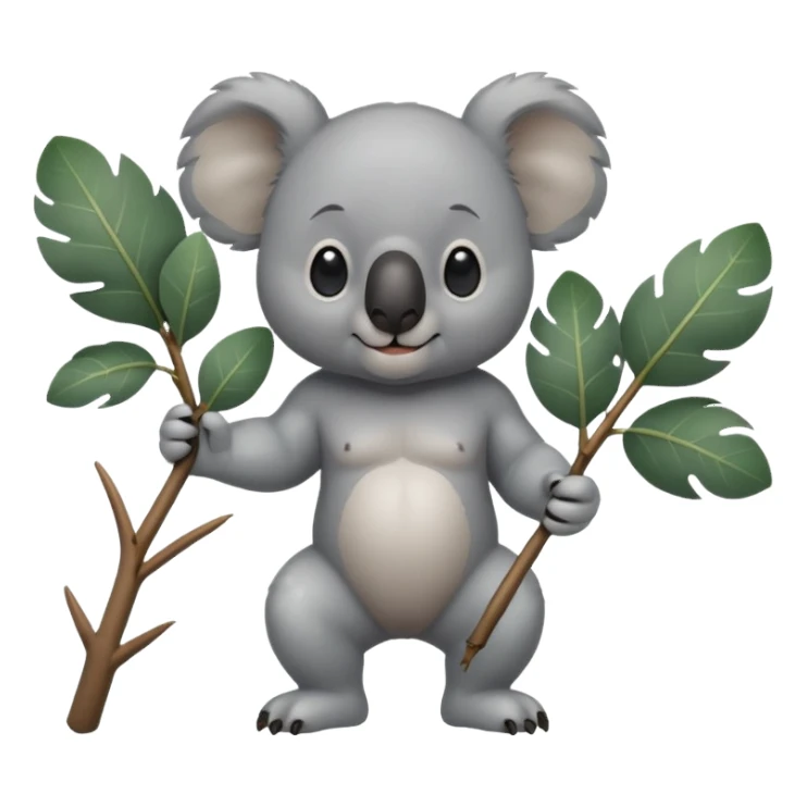 Strong koala bear sticker