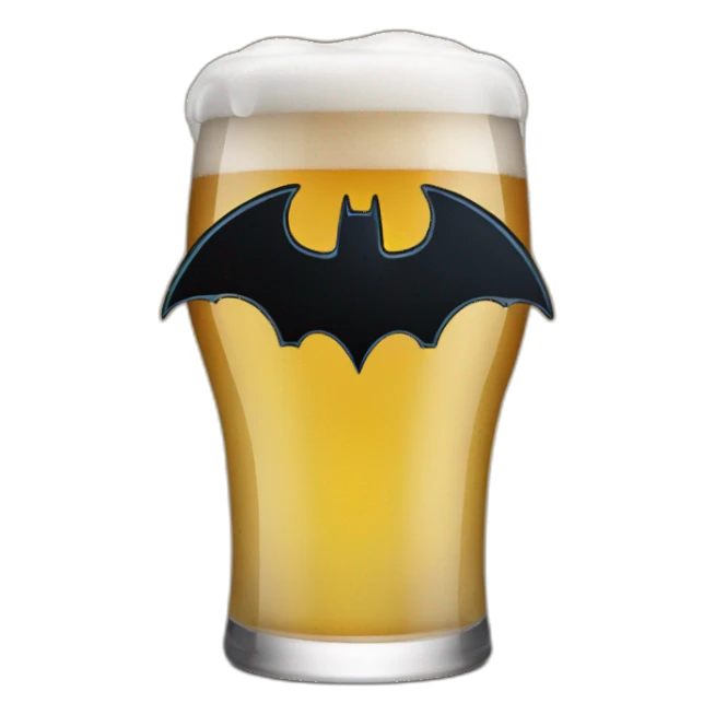 Batman drink beer sticker