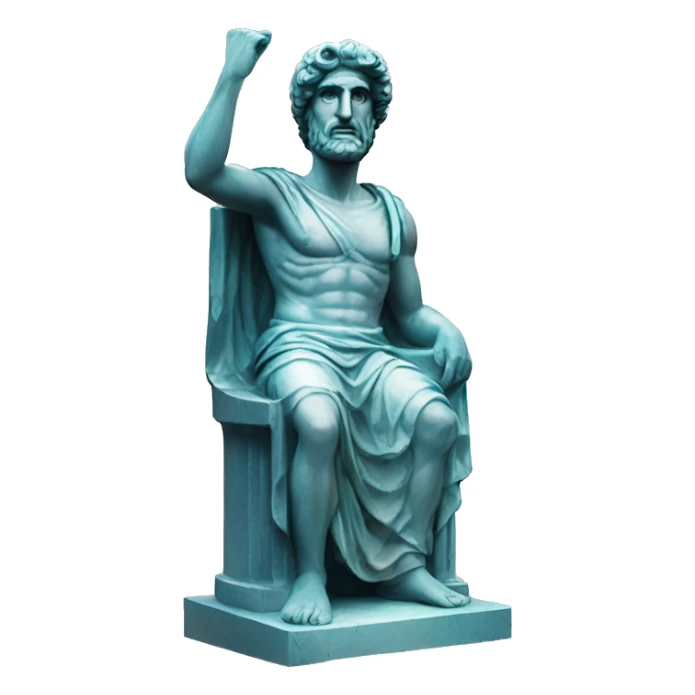 greec statue holographique sticker