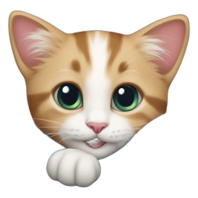 kitten lying on a transgender flag playing on a games console sticker