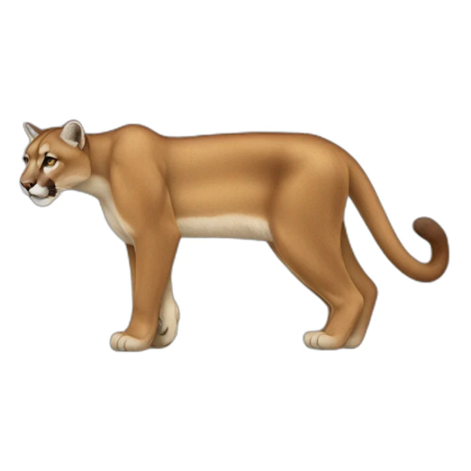 Mountain Lion Full Body sticker