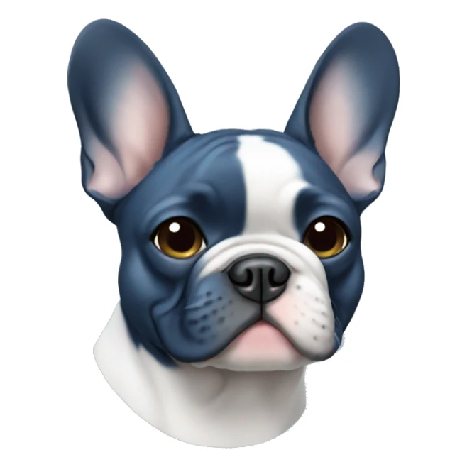 French bulldog blue sticker
