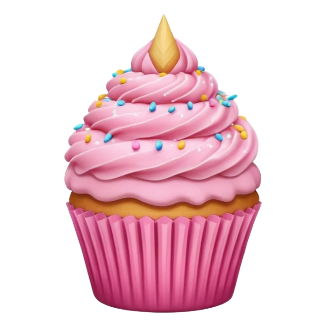 Cute CCupcake with pink icing sticker
