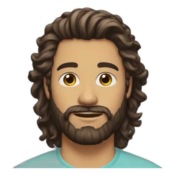 dev-beard-brunette-wavyhair-atPc sticker