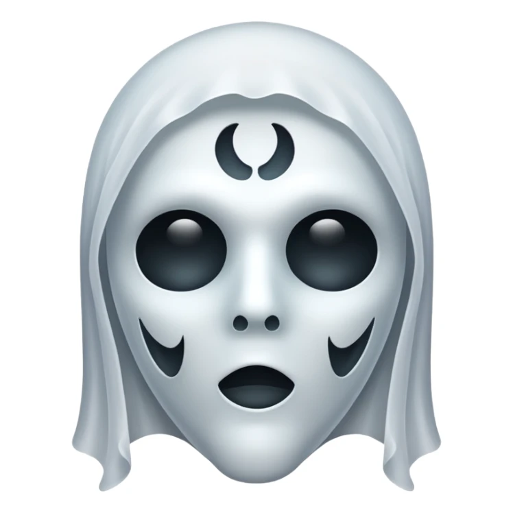 ghost  mask sticker