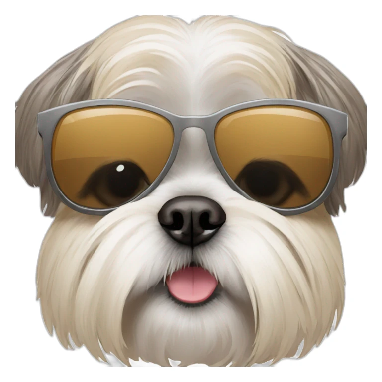 Shih tzu wearing sunglasses  sticker