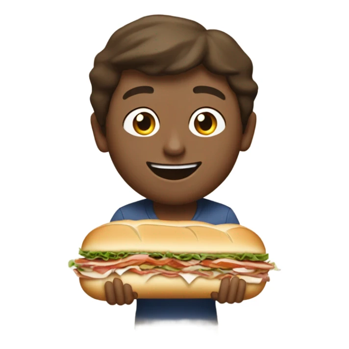 Peter cancroe eating jersey mikes sticker