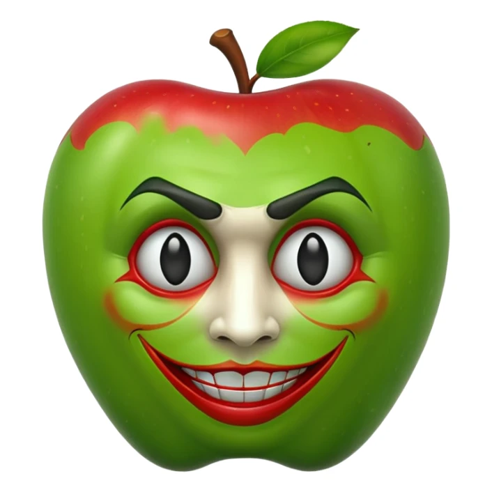 joker apple emoji sticker
