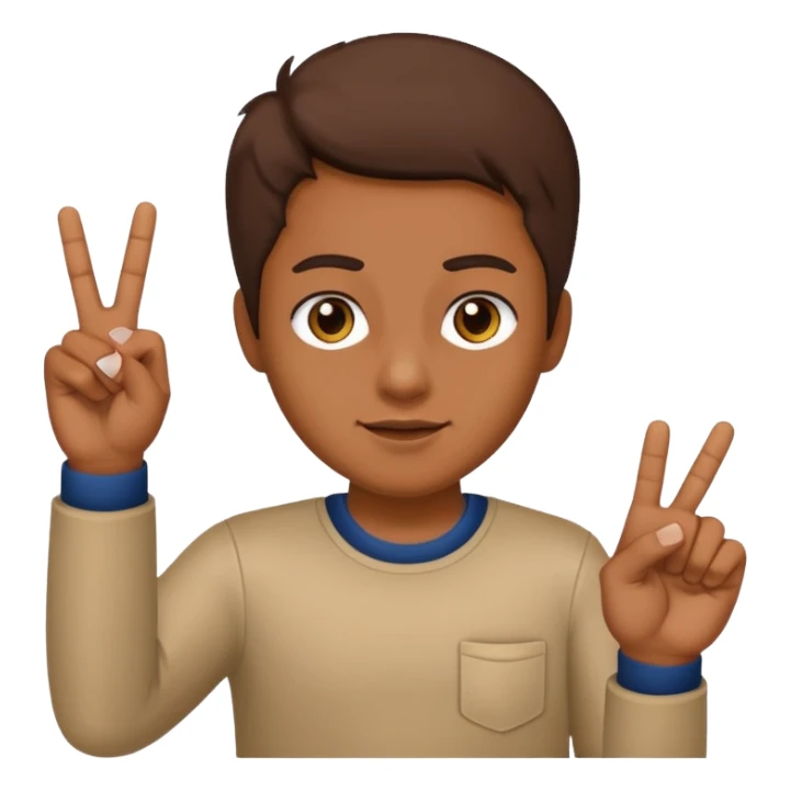 A brownskin holding the middle finger  sticker