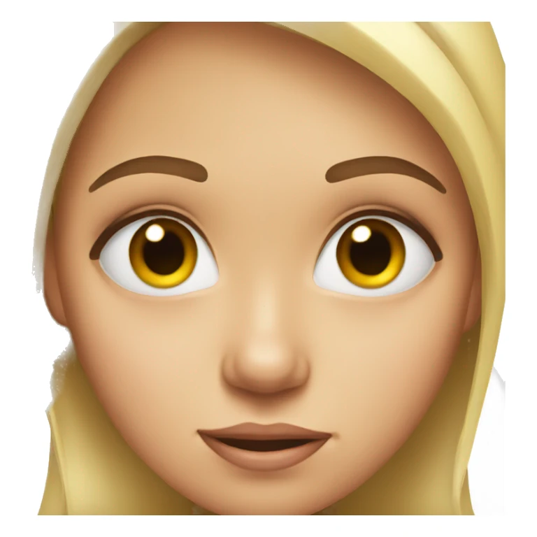 Girl rolling her eyes  sticker