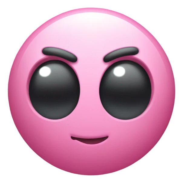 Kirby shaped ball sticker