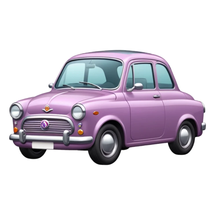 Retro mauve car sticker