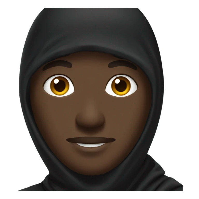 Black man wearing burka sticker