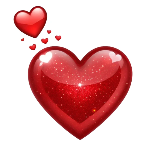 Glitter heart. No bg  sticker