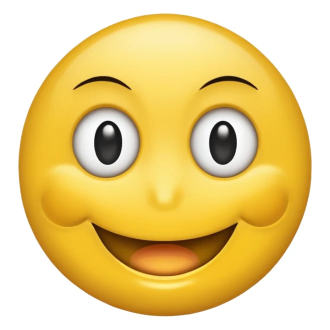 Smiley face but one eye is twitching  sticker