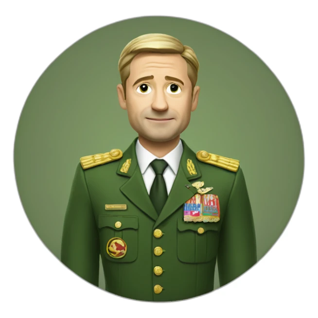 zelenskiy president with uzi sticker