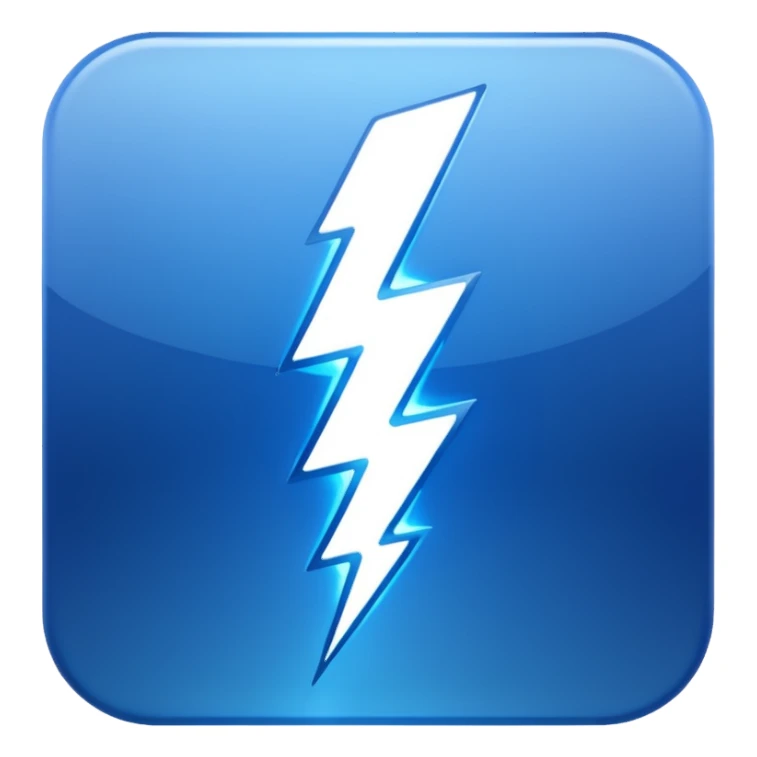 blue sorayama gradient chrome plasma energy lightning sticker