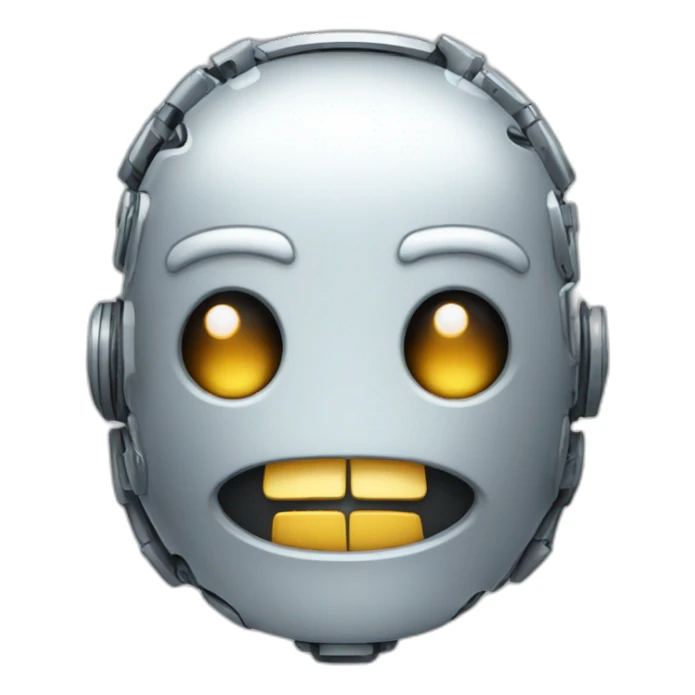 /robotic-Grinning-Face-with-Sweat sticker