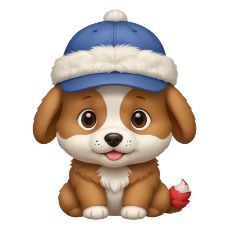 baby dog with a cap sticker