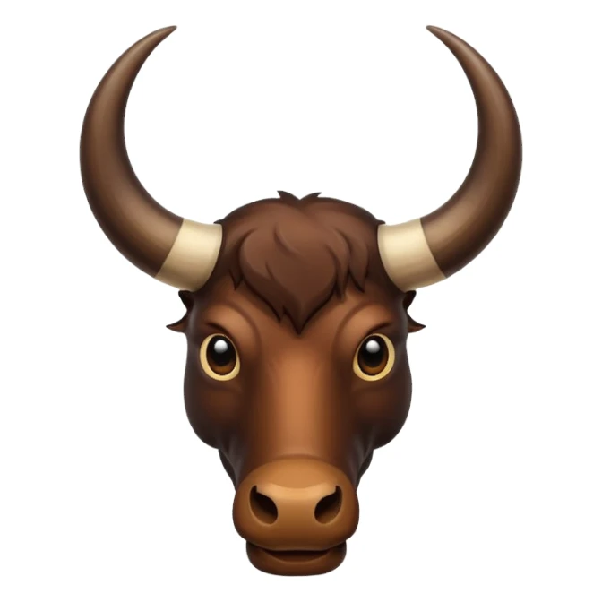 Buffalo horns. No face. sticker