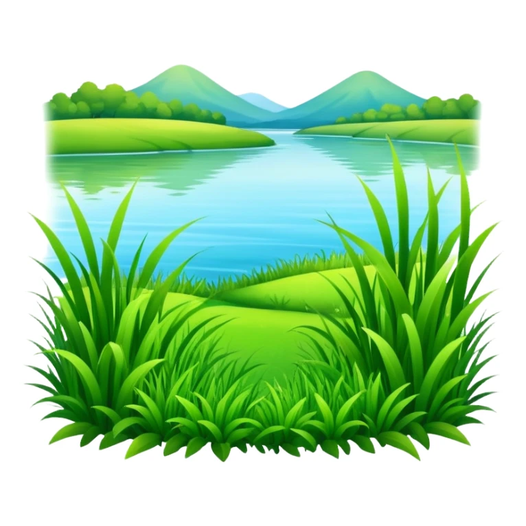 grass near the river sticker