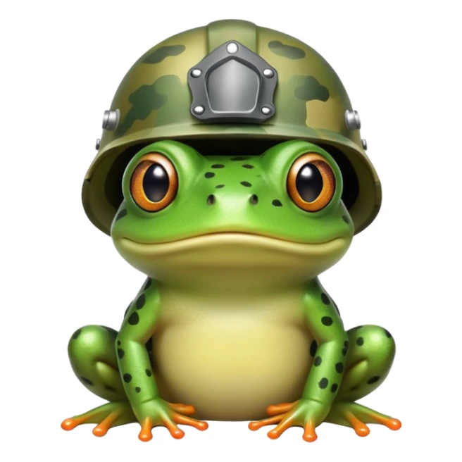 Army frog sticker