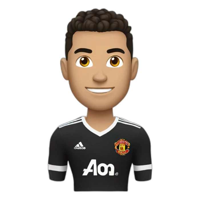 Ronaldo man united sticker