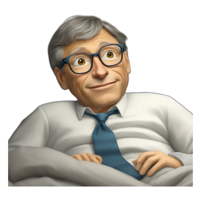Bill gates entrain de dormir sticker