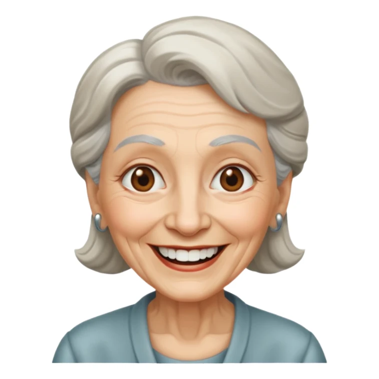 metal painted grandma sticker