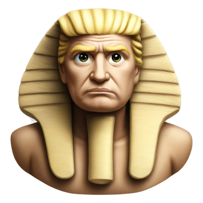 Donald trump head as a sphinx sticker