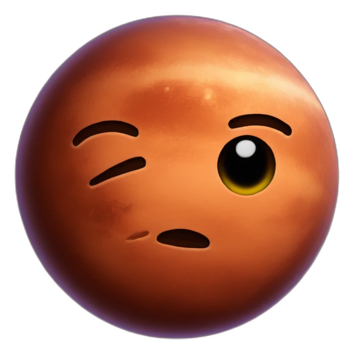 planet mars sticker
