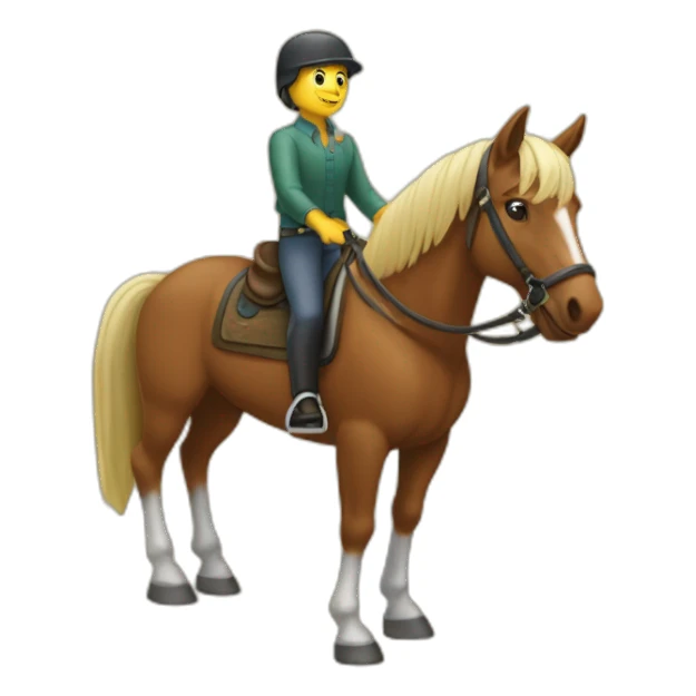 anguille sur un poney sticker